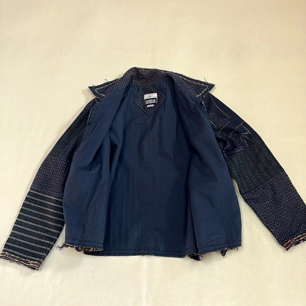Yak Magik Artisan Boho Patchwork Jacket- Pure Cotton & Silk Fringe- Lagenlook - Picture 7 of 17